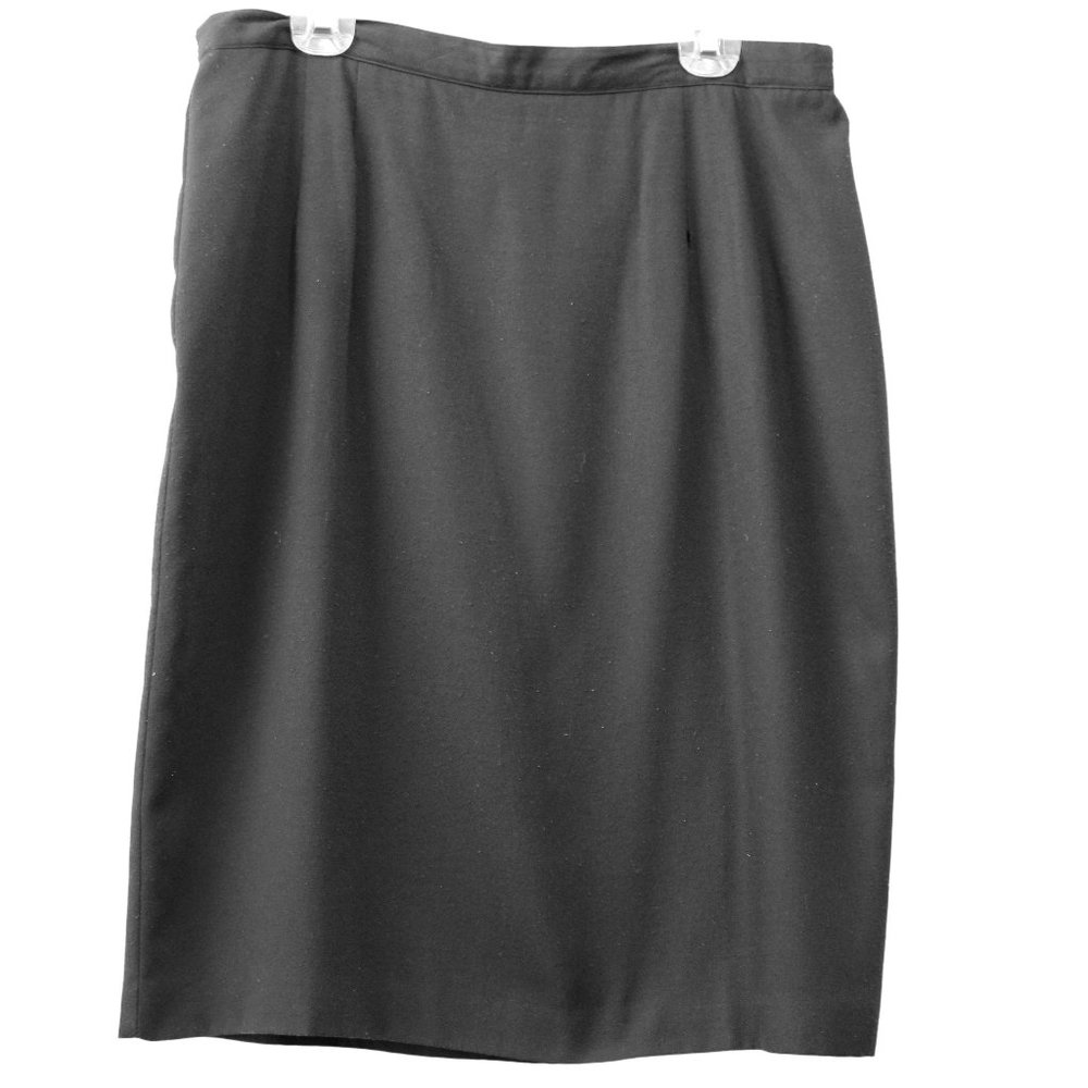 Panther, Size 18W, Black Lined Pencil Skirt